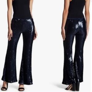 Free People Sequin Flare Pants